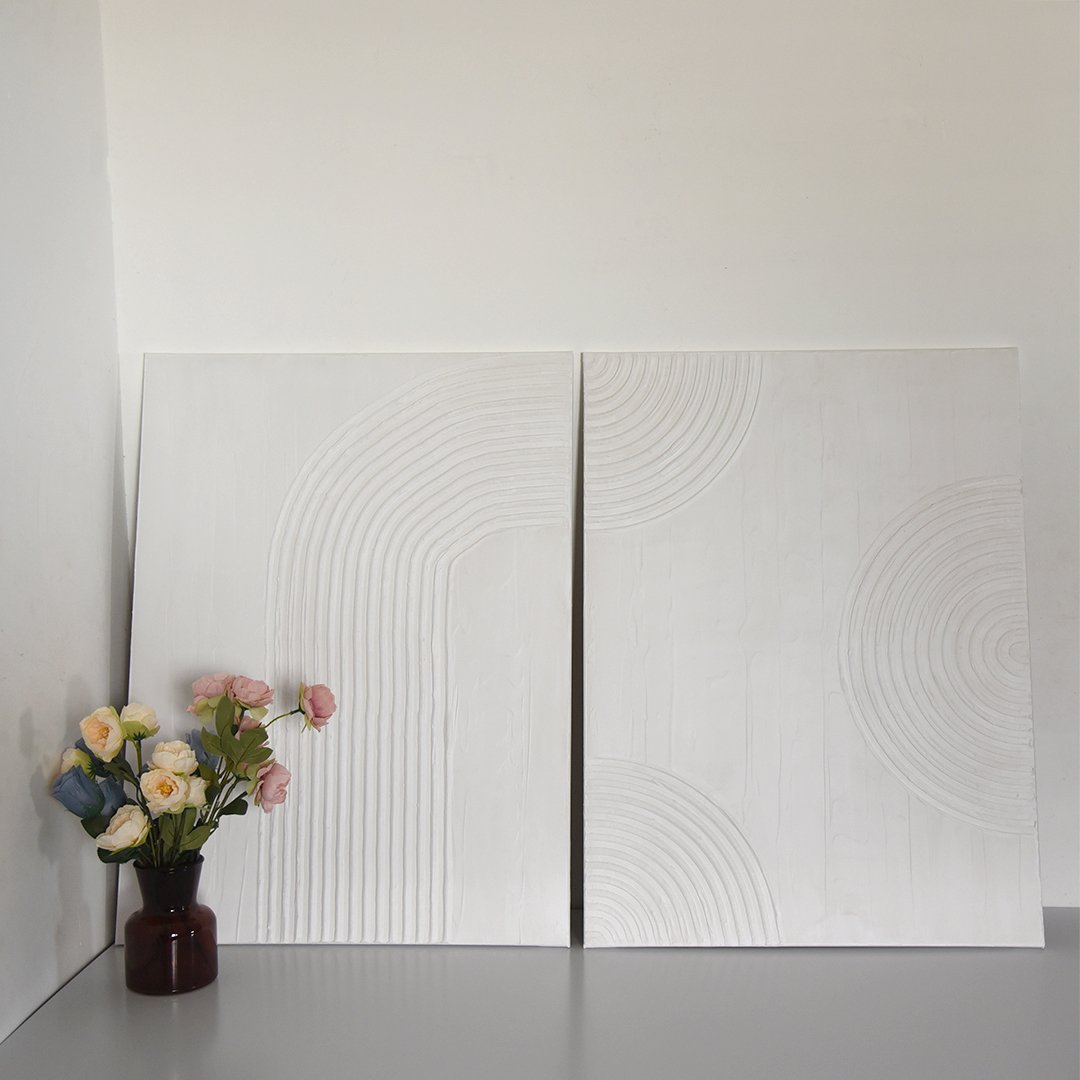 זוג תמונות טקסטורה קשתות לבנות